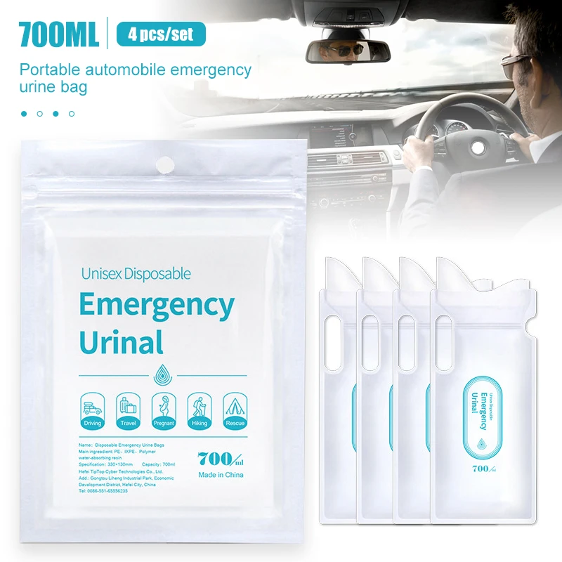 Home Bathroom Urinal - Sacs d'Urine de Voiture Portables d'Urgence,