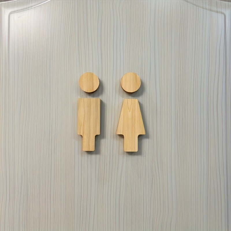 Home Bathroom Door Signs - Panneau de salle de bain en