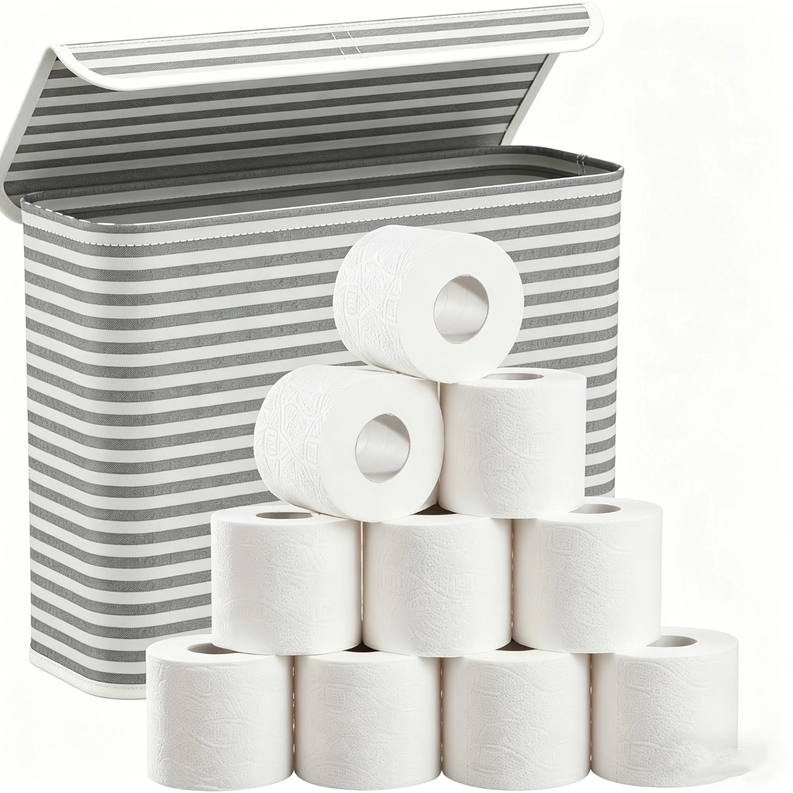 Home Bathroom Paper Towels - Panier de rangement pliable en tissu