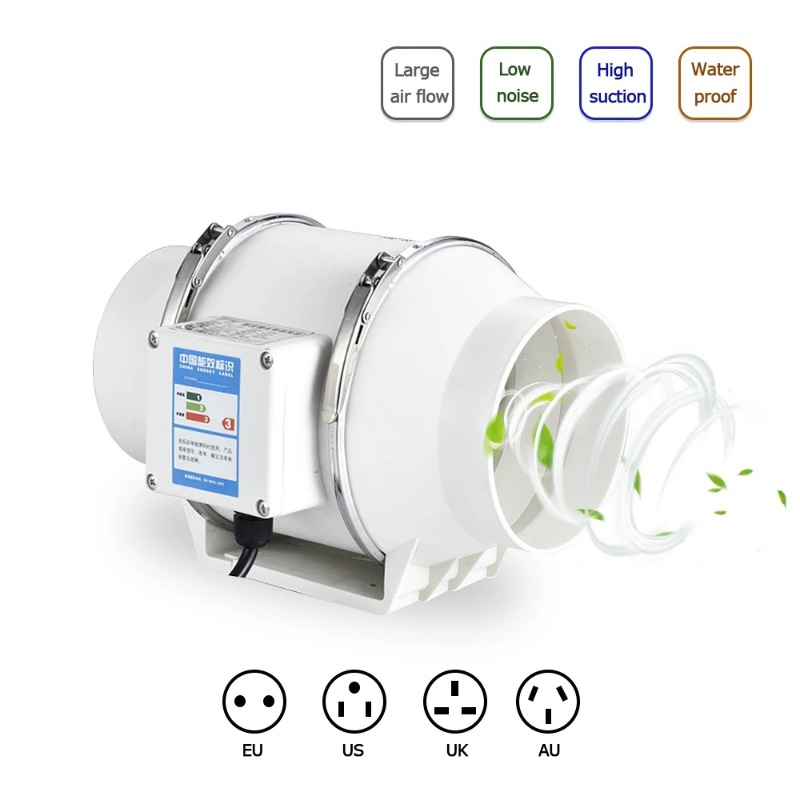 Home Bathroom Ventilation - Ventilateur de conduit silencieux pour la