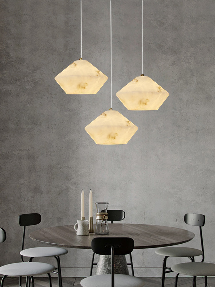 Home Of The Year Bathroom - Lampe suspendue moderne en pierre naturelle,