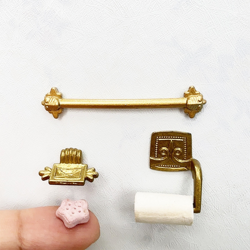 Home Bathroom Paper Towels - ● Ensemble de porte-serviettes et porte-savon