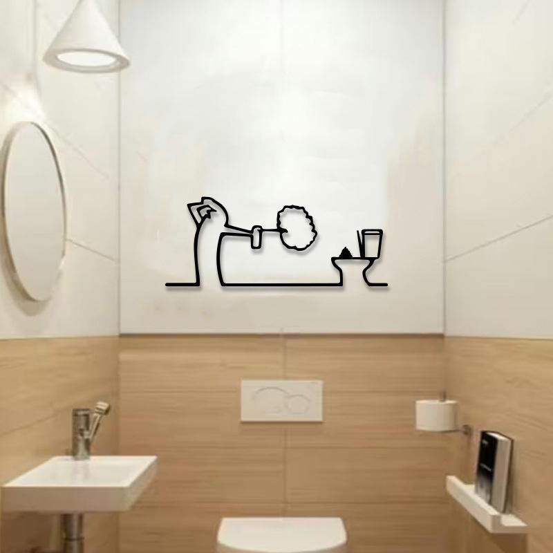 Nouvelle Décoration Murale Hum - Home Bathroom Door Signs avis et prix