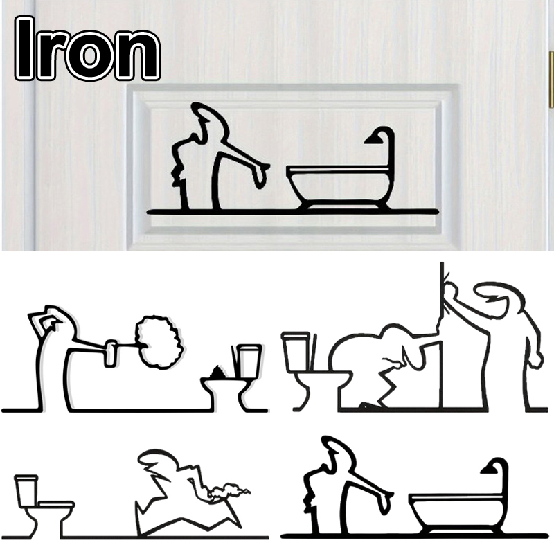 Nouvelle Décoration Murale Hum - Home Bathroom Door Signs avis et prix