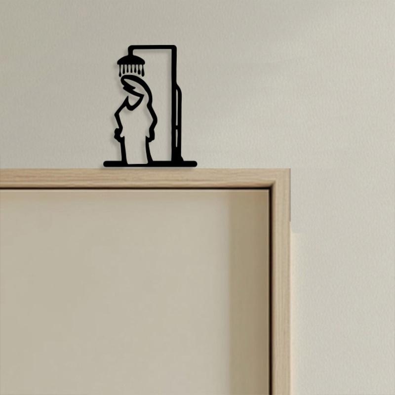 Panneau de salle de bain en mé - Home Bathroom Door Signs avis et prix