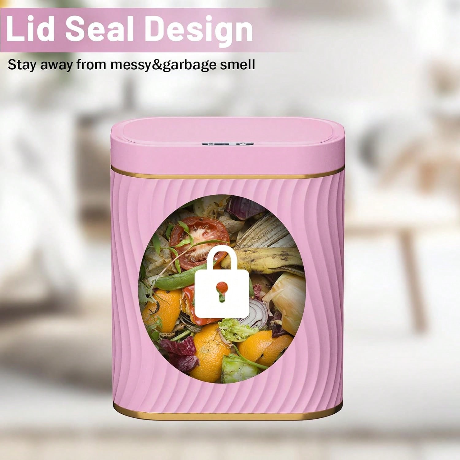 Poubelle intelligente à détect - Home Bathroom Trash Can avis et prix