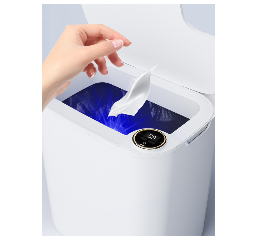 Poubelle intelligente à capteu - Home Bathroom Trash Can avis et prix