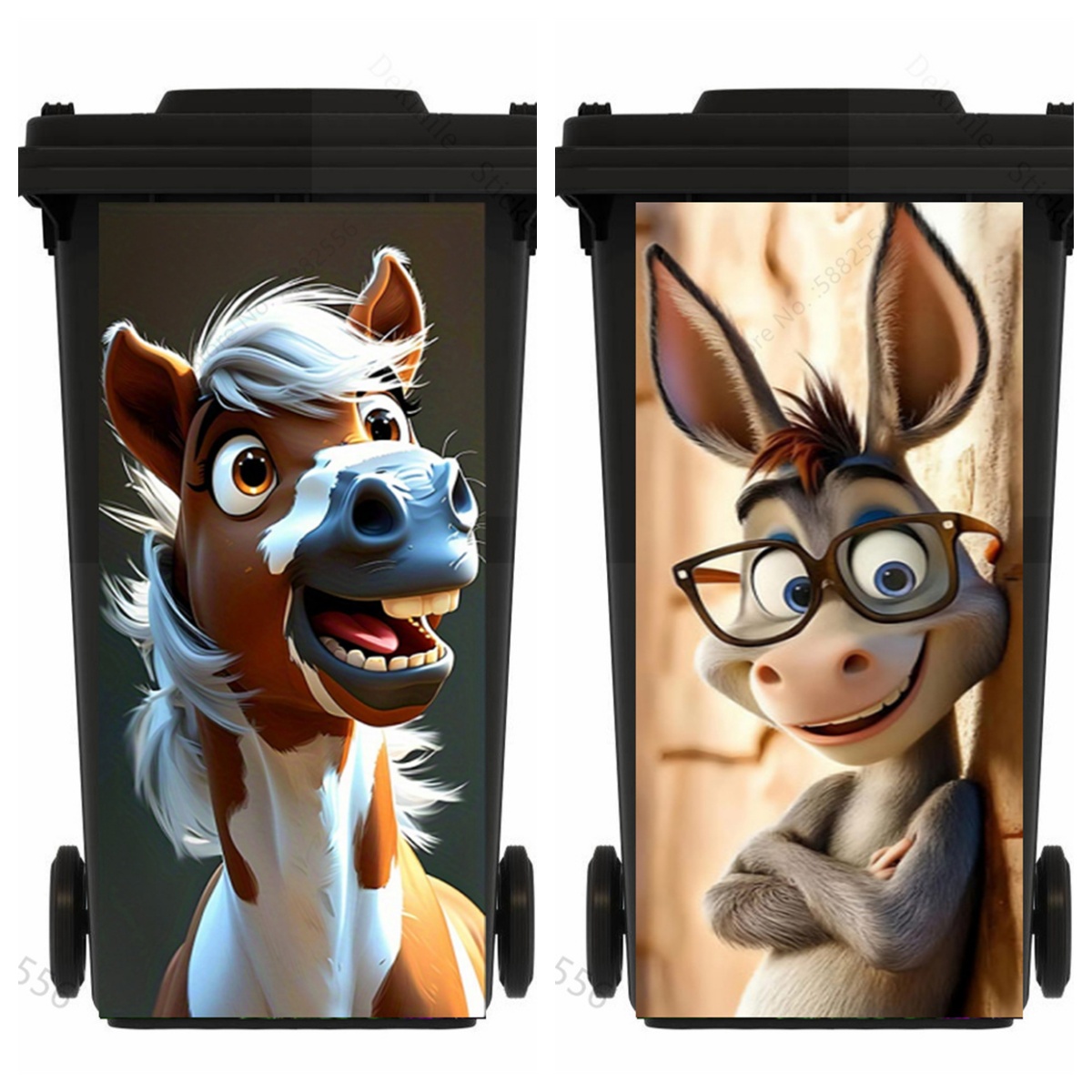 Autocollants amusants en vinyl - Home Bathroom Trash Can avis et prix