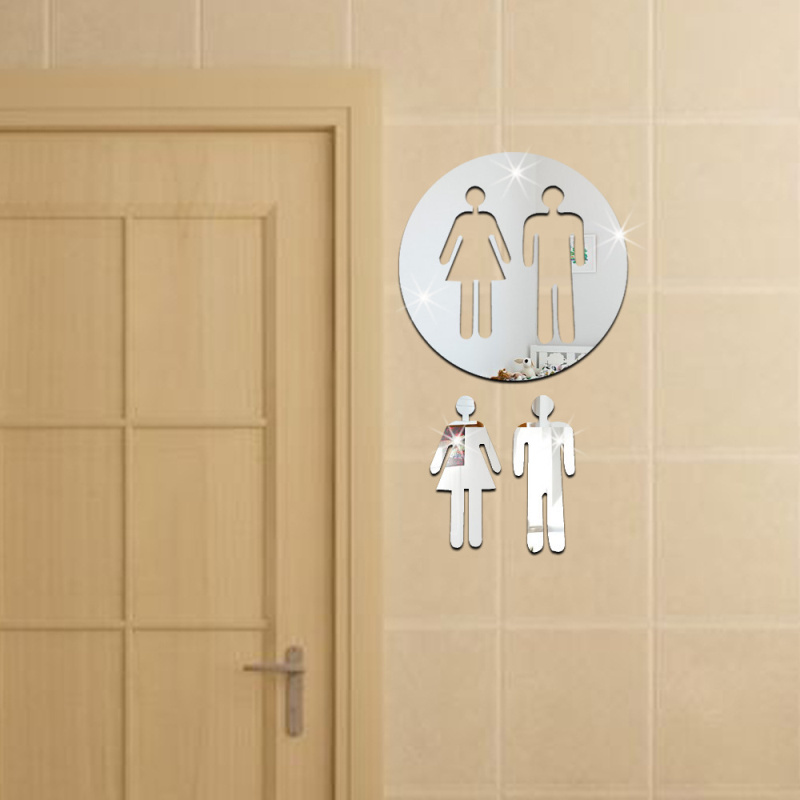 Panneau de porte de toilette e - Home Bathroom Door Signs avis et prix