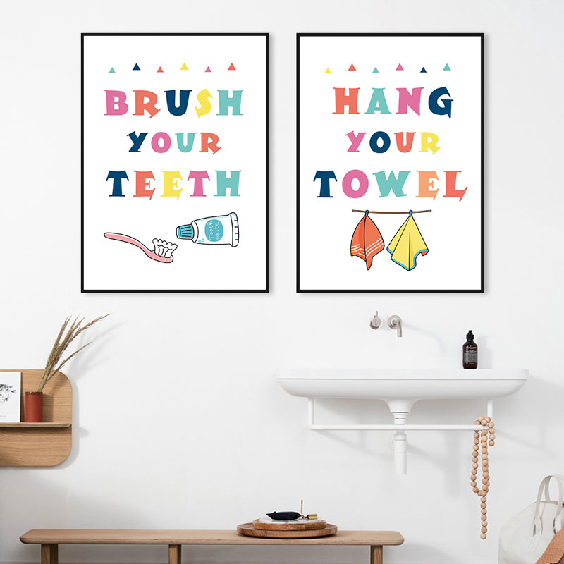 Art mural de salle de bains co - Home Bathroom Quotes avis et prix