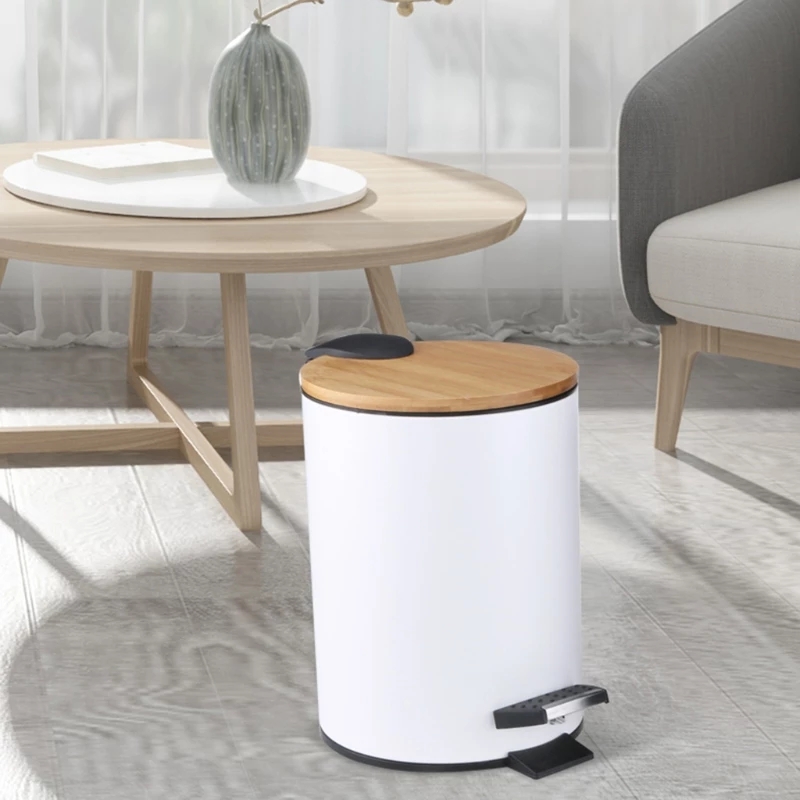 Poubelle à couvercle basculant - Home Bathroom Trash Can avis et prix