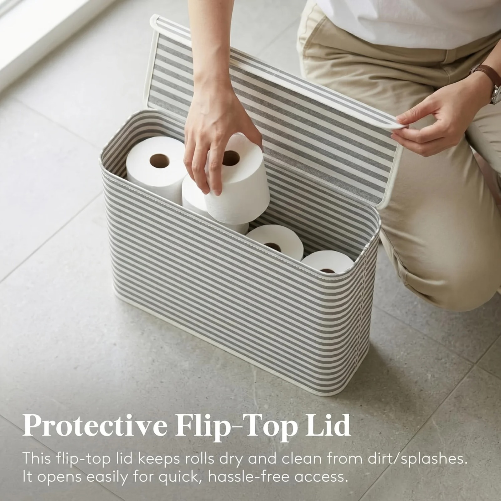 Panier de rangement pliable en - Home Bathroom Paper Towels avis et prix