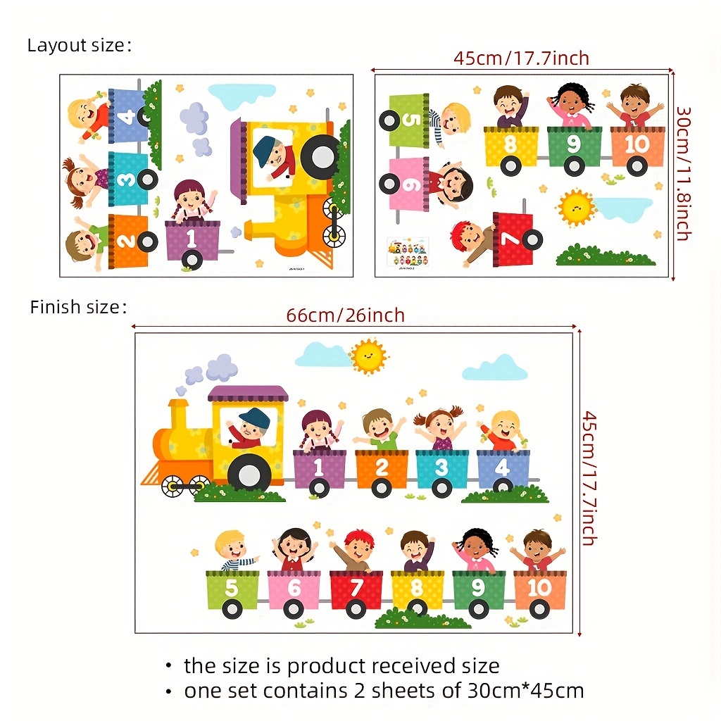 2 autocollants muraux éducatif - Home One Bathroom avis et prix