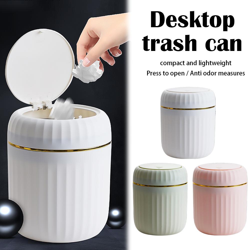 Mini poubelle de bureau en pla - Home Bathroom Trash Can avis et prix