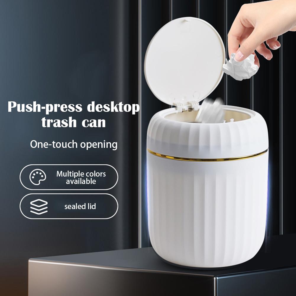Mini poubelle de bureau en pla - Home Bathroom Trash Can avis et prix