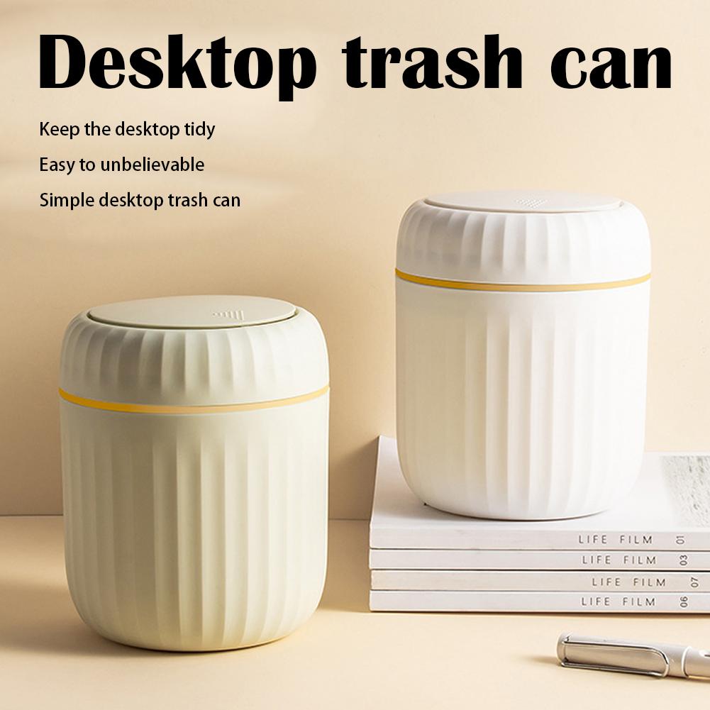 Mini poubelle de bureau en pla - Home Bathroom Trash Can avis et prix