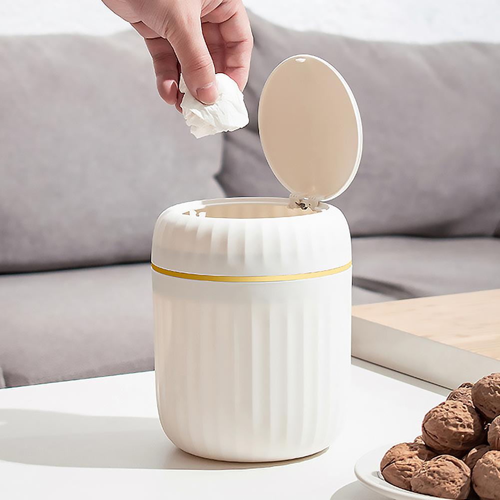 Mini poubelle de bureau en pla - Home Bathroom Trash Can avis et prix