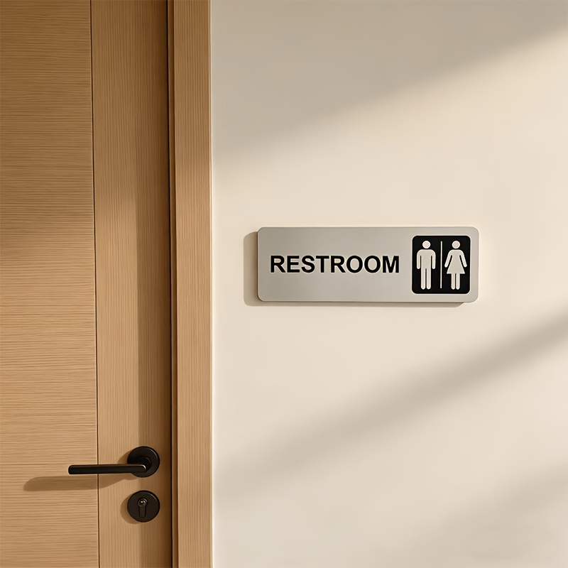 1 plaque de signalisation WC e - Home Bathroom Door Signs avis et prix