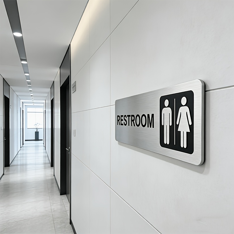 1 plaque de signalisation WC e - Home Bathroom Door Signs avis et prix