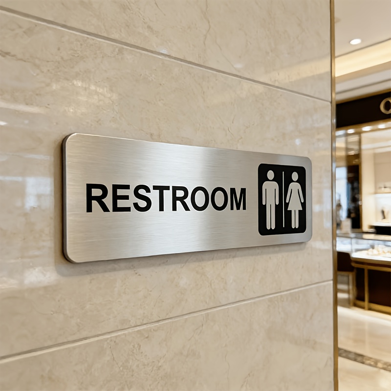 1 plaque de signalisation WC e - Home Bathroom Door Signs avis et prix