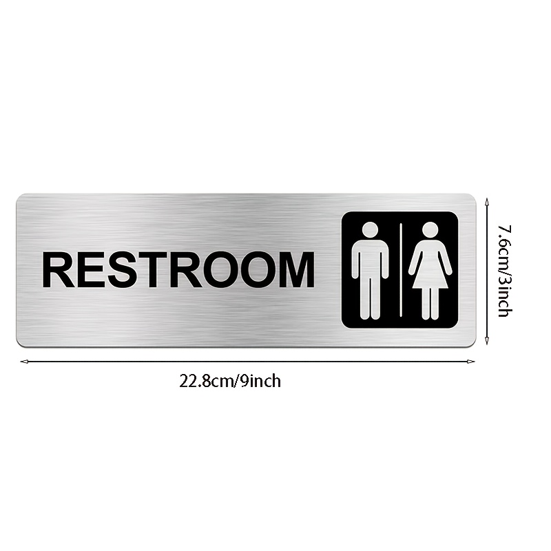 1 plaque de signalisation WC e - Home Bathroom Door Signs avis et prix
