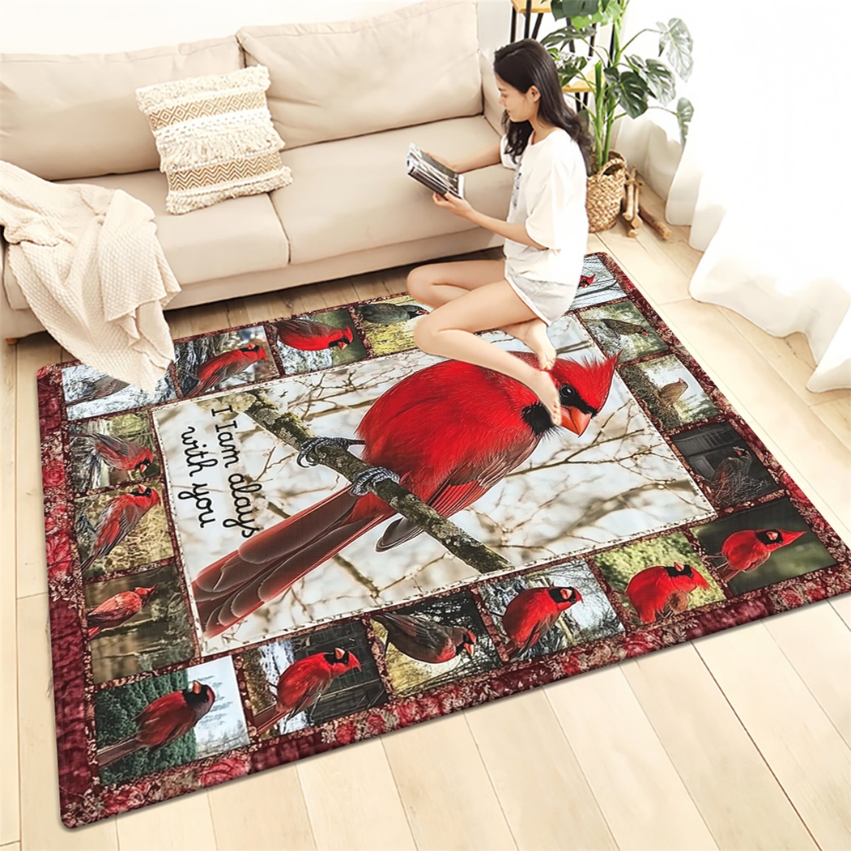 Tapis rustique imprimé oiseaux - Home Bathroom Quotes avis et prix