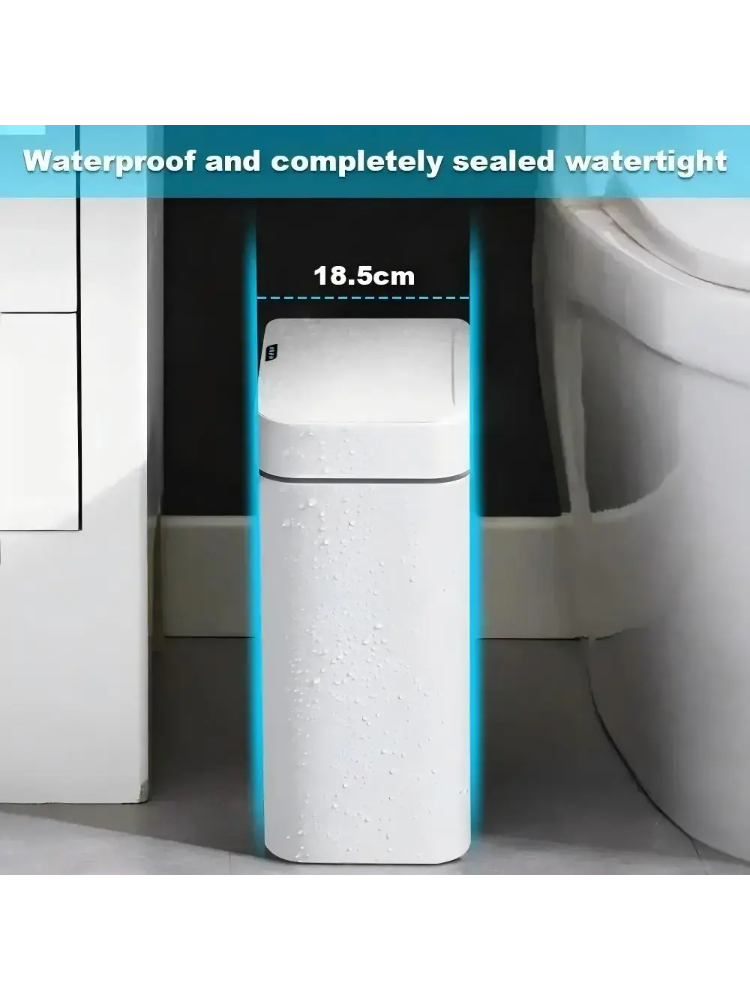 Poubelle intelligente sans con - Home Bathroom Trash Can avis et prix