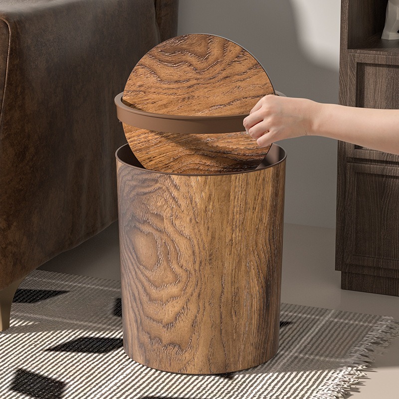 Poubelle Vintage en Grain de b - Home Bathroom Trash Can avis et prix
