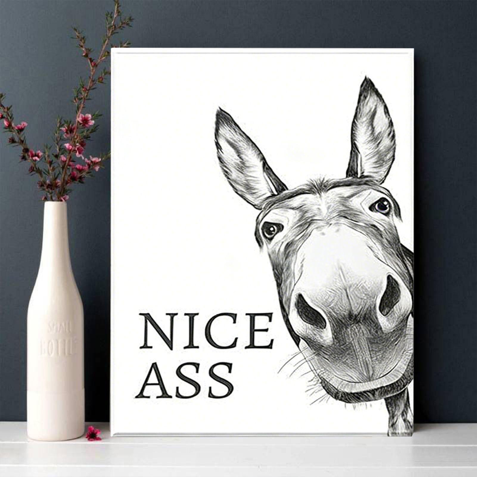 Affiche imprimée d'animaux drô - Home Bathroom Quotes avis et prix