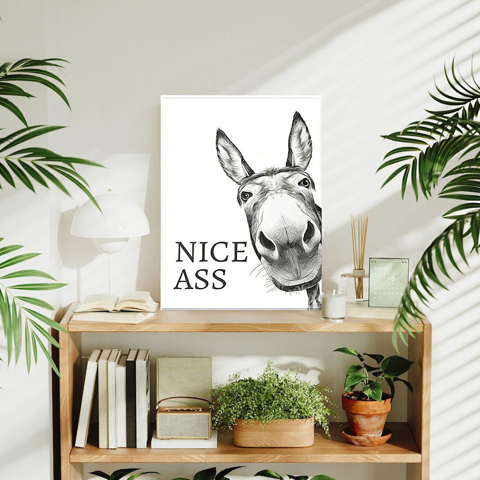 Affiche imprimée d'animaux drô - Home Bathroom Quotes avis et prix