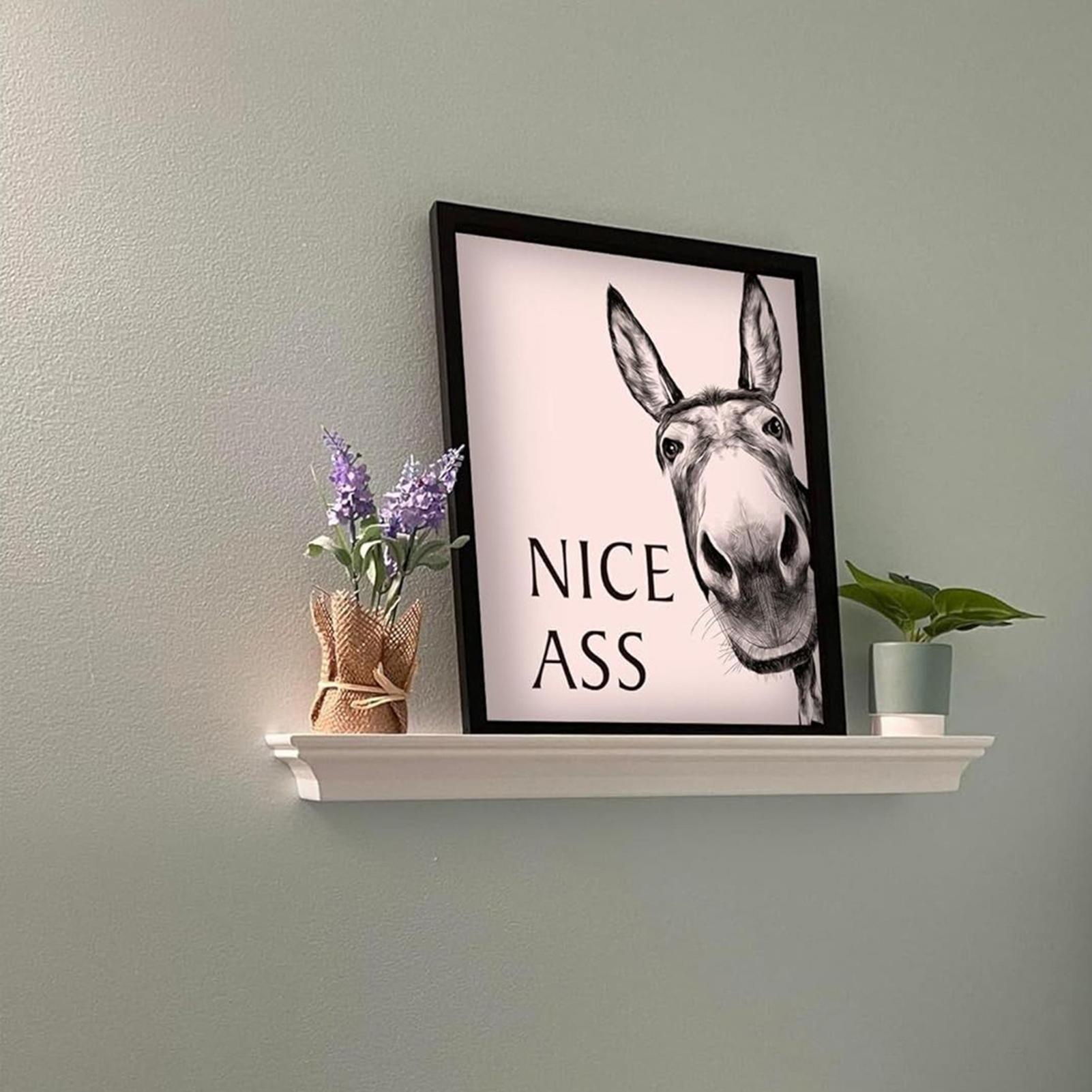 Affiche imprimée d'animaux drô - Home Bathroom Quotes avis et prix