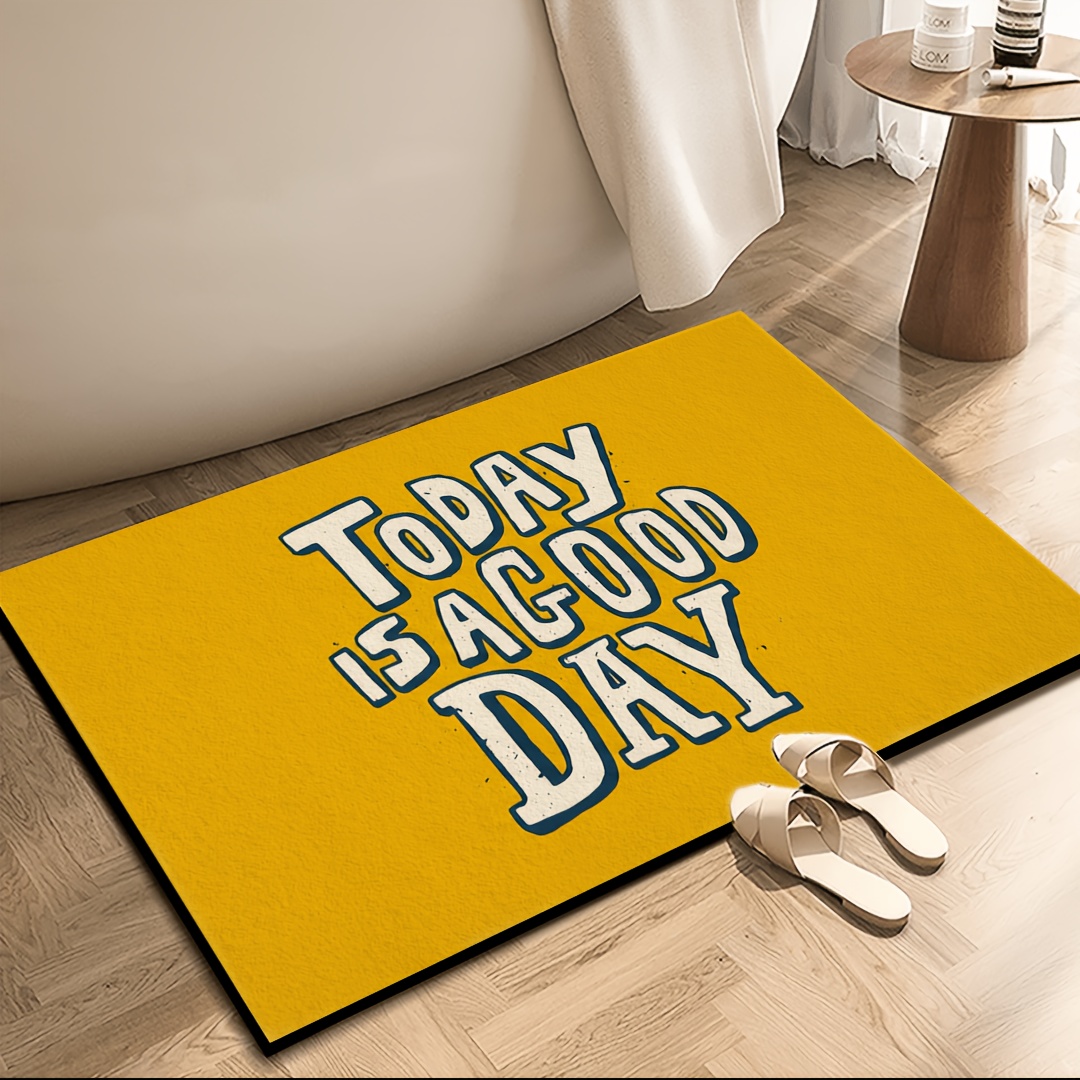 Tapis de porte jaune avec cita - Home Bathroom Quotes avis et prix