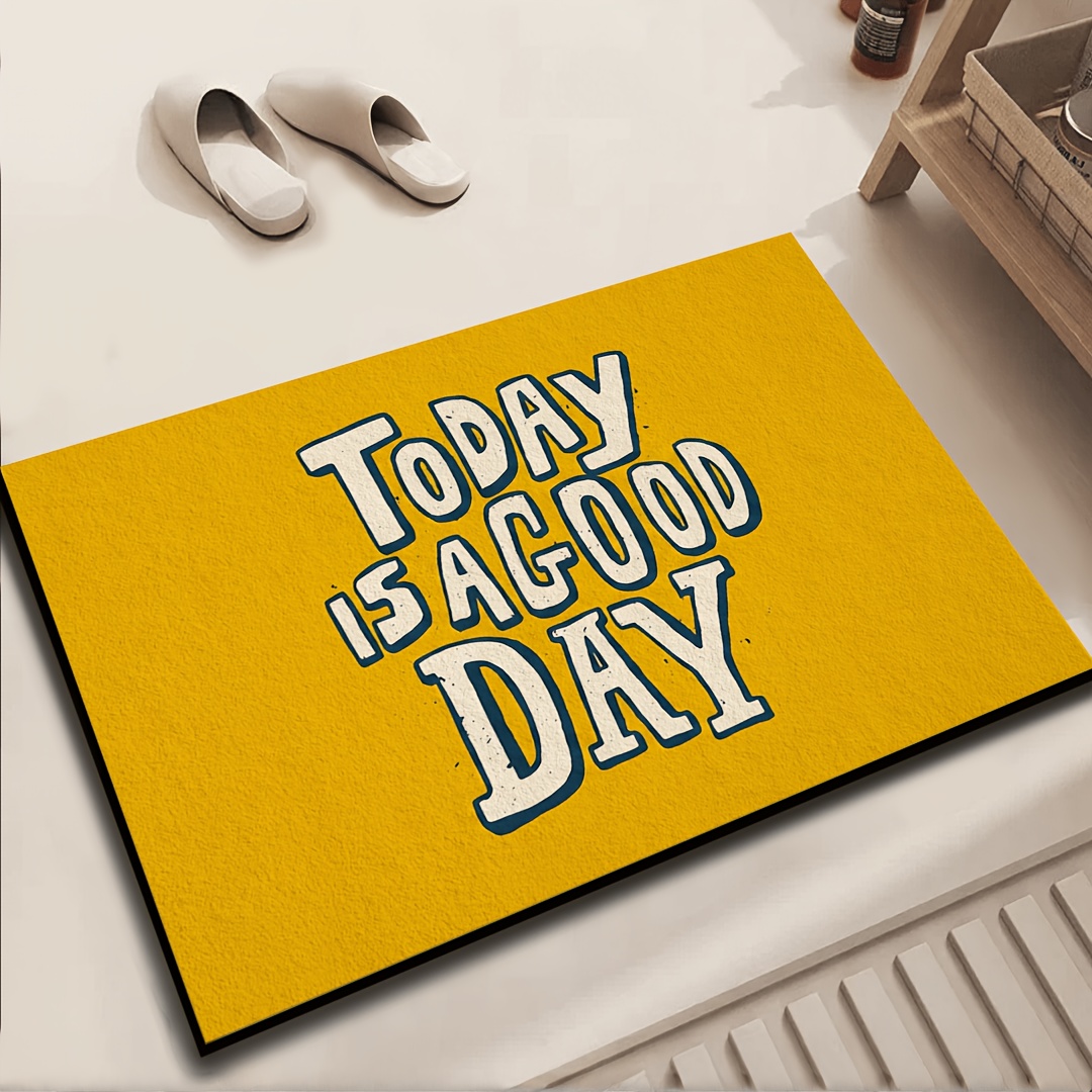 Tapis de porte jaune avec cita - Home Bathroom Quotes avis et prix